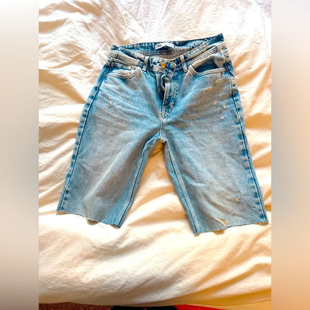 Light Blue Denim Shorts
